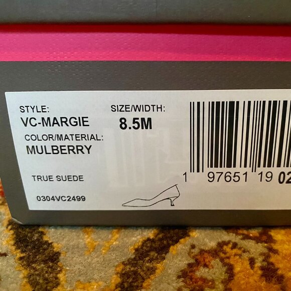 Vince Camuto Margie Pump Mulberry Pink Size 8.5 - Picture 10 of 11
